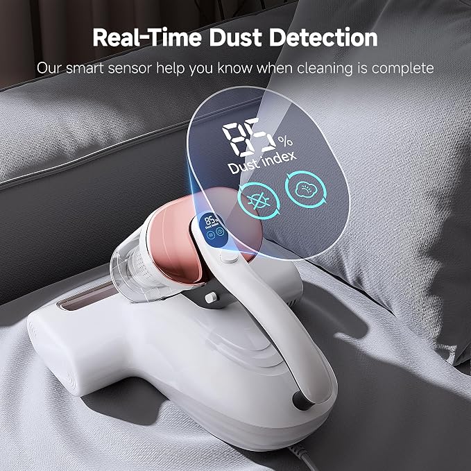 uwant Bed Cleaner with 16Kpa Suction Metal Roller 253.7nm Uv-c Light Mattress - Image 6