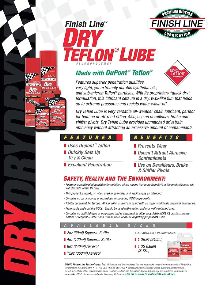 Finish Line Dry Bike Lubricant - Image 2