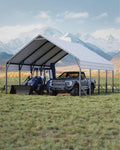 20'x20'x13' Metal Carport for 2 Cars, Heavy Duty Car Ports for Heavy Snow by GarveeLife