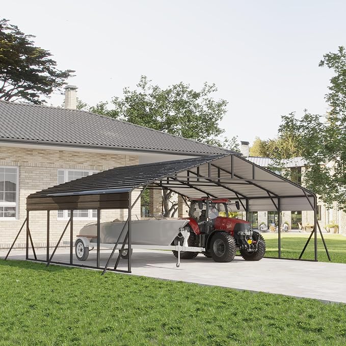 20x20 FT Metal Carport, Garage by Unknown