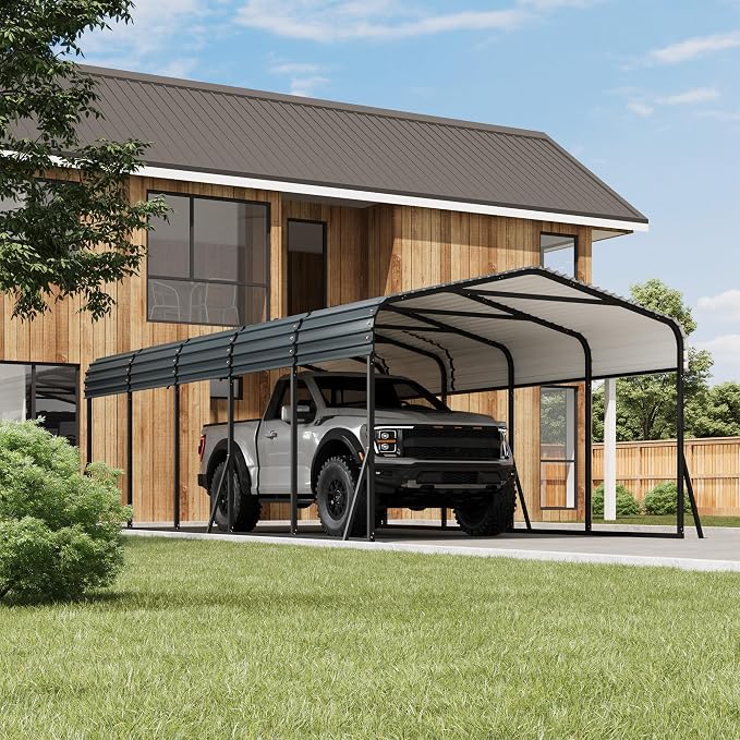 12' x 24' Heavy Duty Metal Carport by LuyFuitre