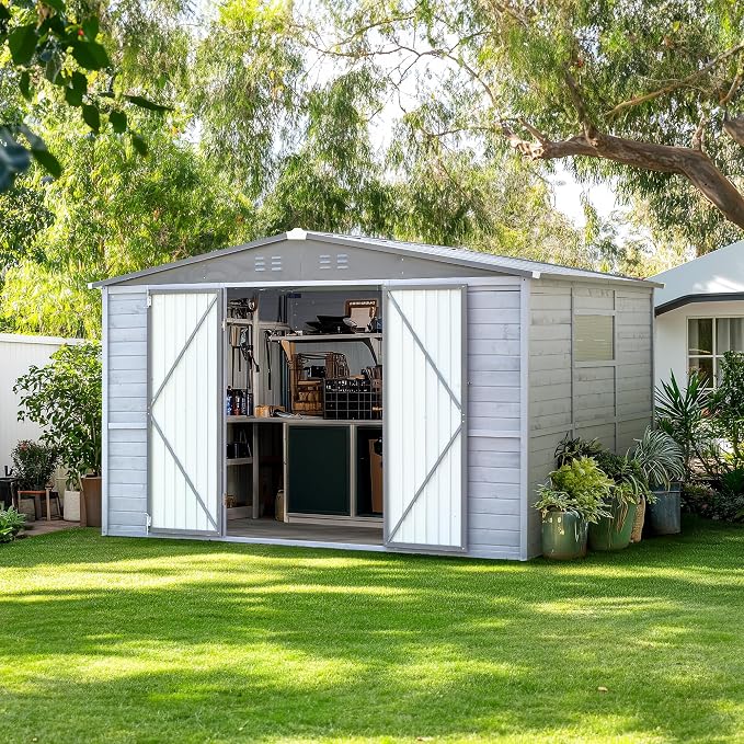 MyVoice 8x10 FT Wooden Outdoor Storage Shed by MyVoice