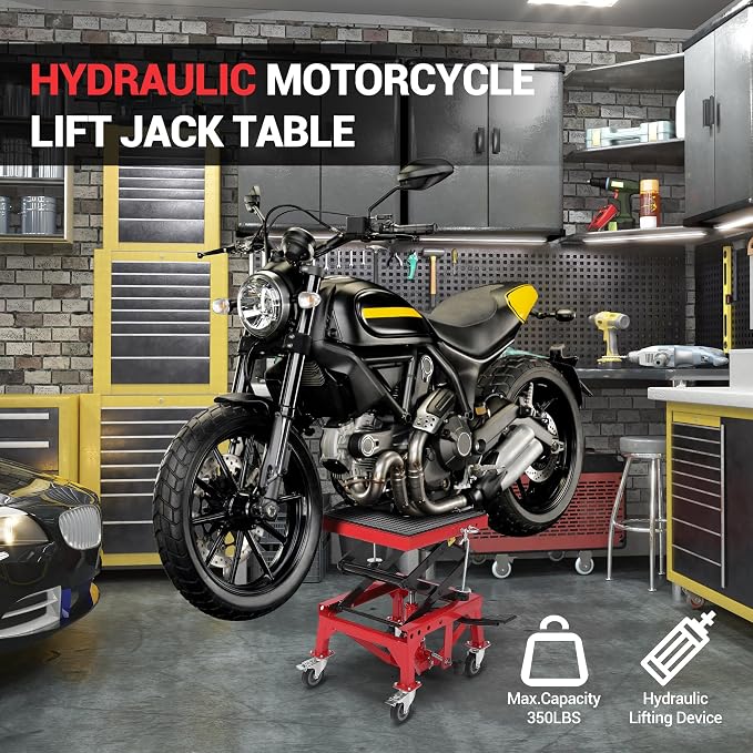 Hydraulic 350LBS Motorcycle Lift Jack - Image 2