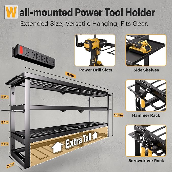 Power Tool Organizer Wall Mount - Image 4