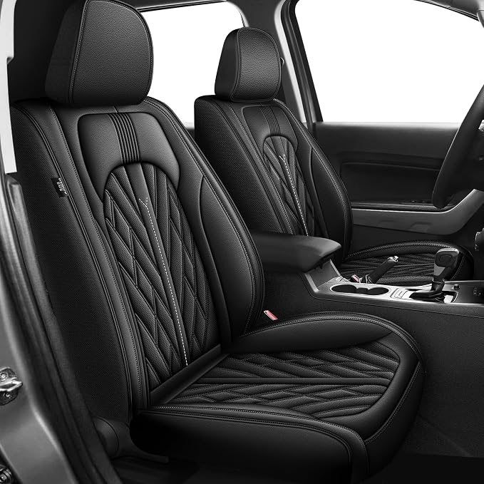 AOMSAZTO Ford Ranger Seat Covers: Full Set Custom Fit 2019 2020 2021 2022 2023 by AOMSAZTO