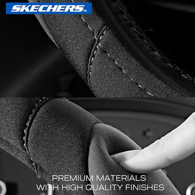 Skechers Steering Wheel Cover, 14.5-15 Inch Universal Memory Foam Car Steering - Image 7