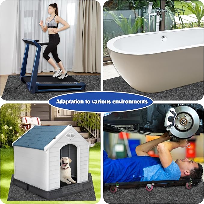 Ogrmar 8.2 x 10.2 FT Outdoor Storage Shed Mat, Waterproof Storage Shed Flooring - Image 4