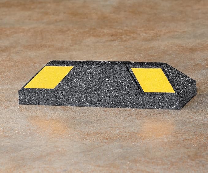 Rubberific Heavy Duty Rubber Parking Stop Durable Easy to Install Reflective - Image 8