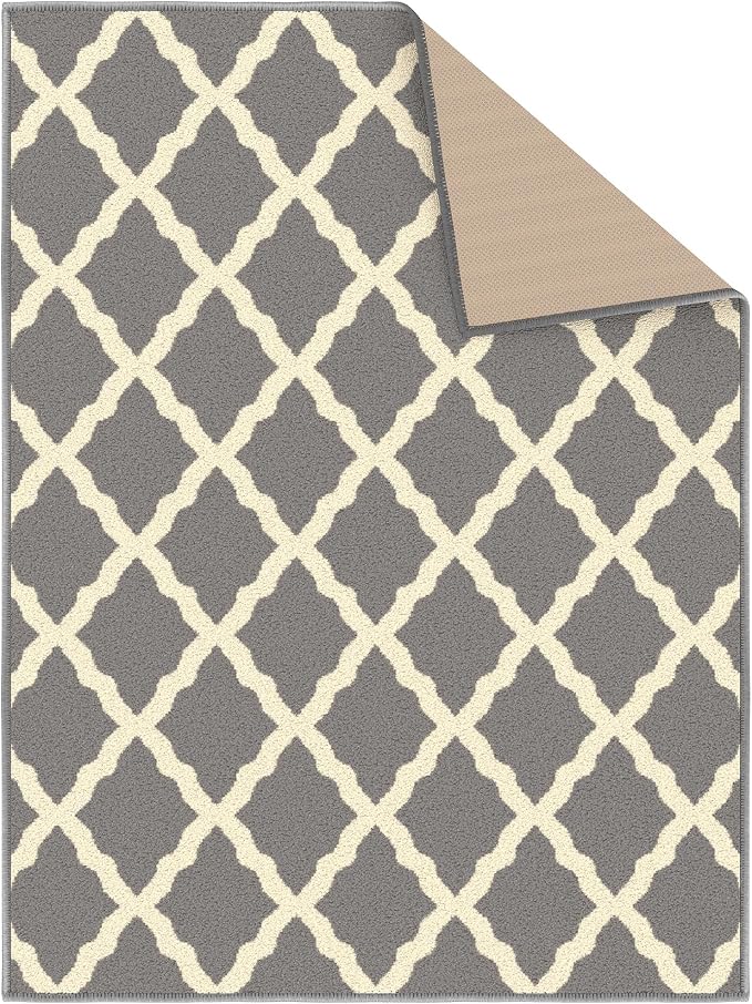 Ottomanson Rugs for Entryway 2'3" x 3' Non Slip Trellis Small Area Rugs Durable - Image 7