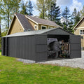 Domi 12x20FT Outdoor Garage Metal Shed, Extra Large Carport by domioutdoorliving
