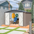 10 x 10 FT Outdoor Storage Shed, Large Metal Tool Sheds by ForEveryCornerofLife
