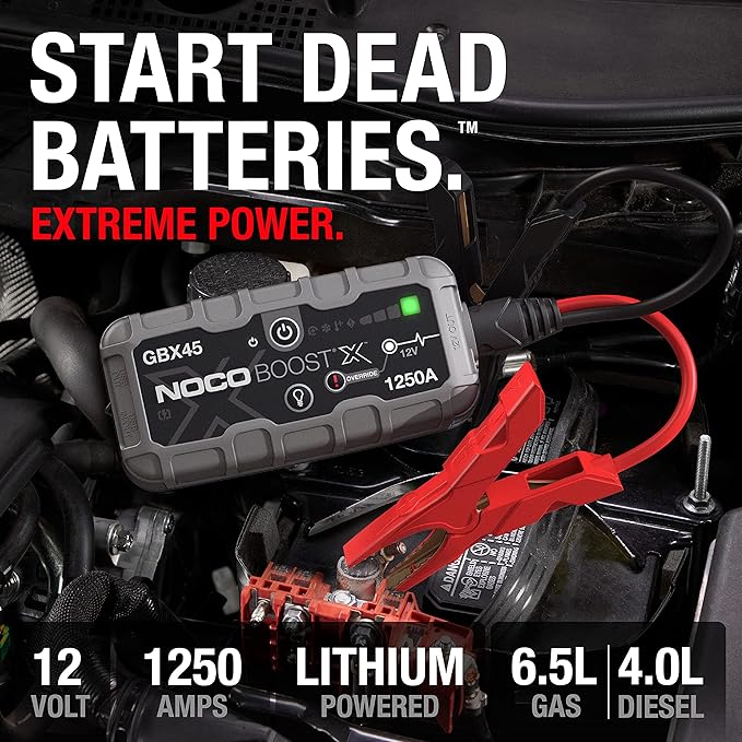 NOCO Boost X GBX45: 1250A UltraSafe Jump Starter – 12V Lithium Battery Booster - Image 2