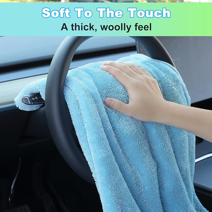 JOYMOOP Car Dry Towel, Quick Drying, Medium Size, Microfiber Cleaning Cloth - Image 5