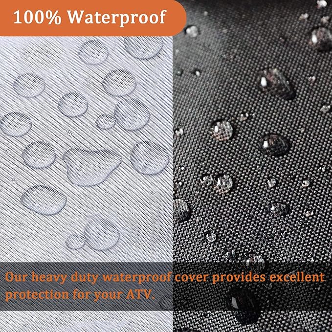 ATV Cover All Weather Outdoor Protection, Heavy Duty 420D Waterproof Oxford - Image 3