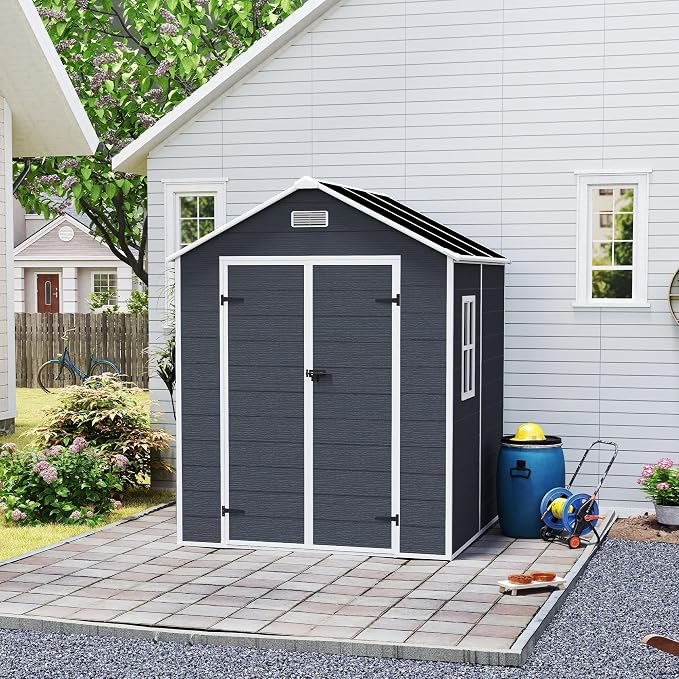 6x6 FT Outdoor Storage Resin Shed - Image 7