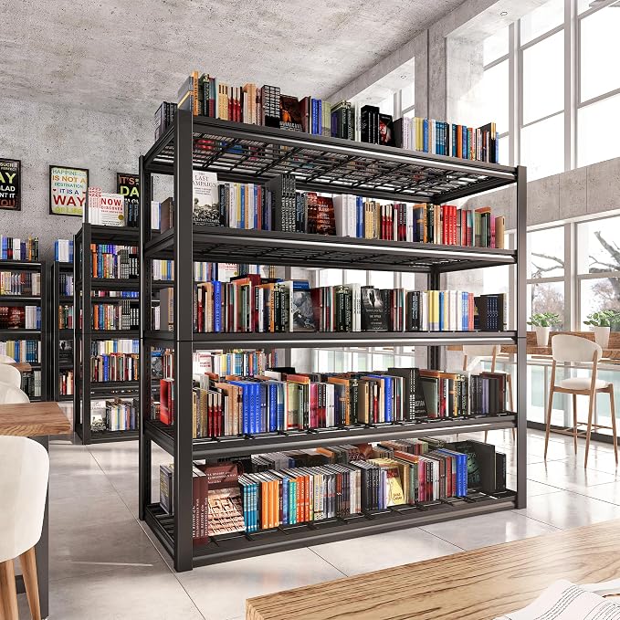 REIBII 48.2''W Garage Shelving Heavy Duty Metal Shelving 3000LBS Storage - Image 8
