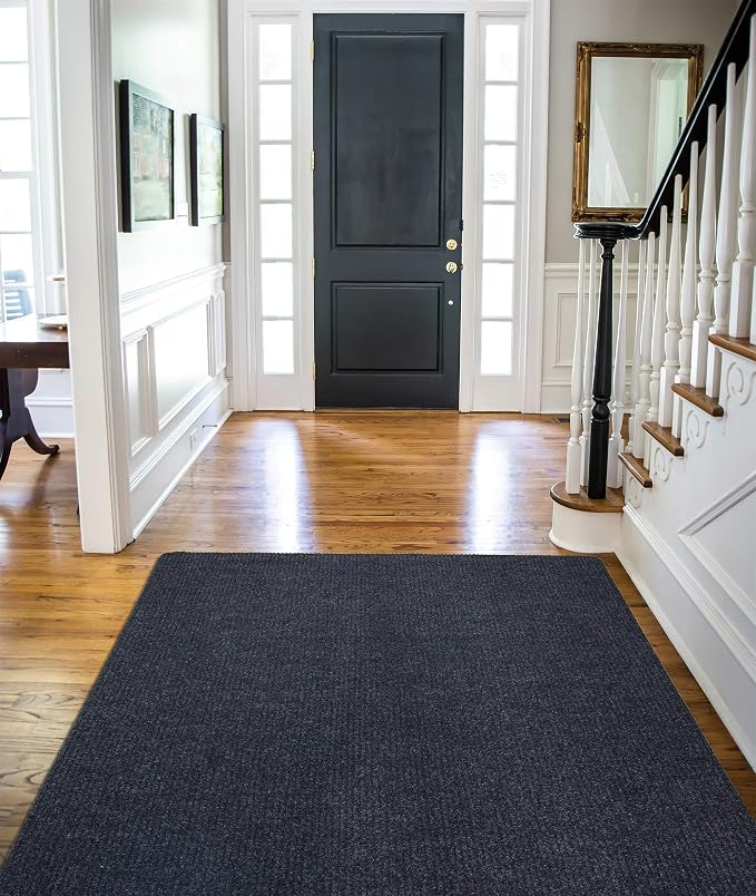 Ottomanson 5' x 6'6" Mud Mat Area Rug Scraper Carpet by Ottomanson