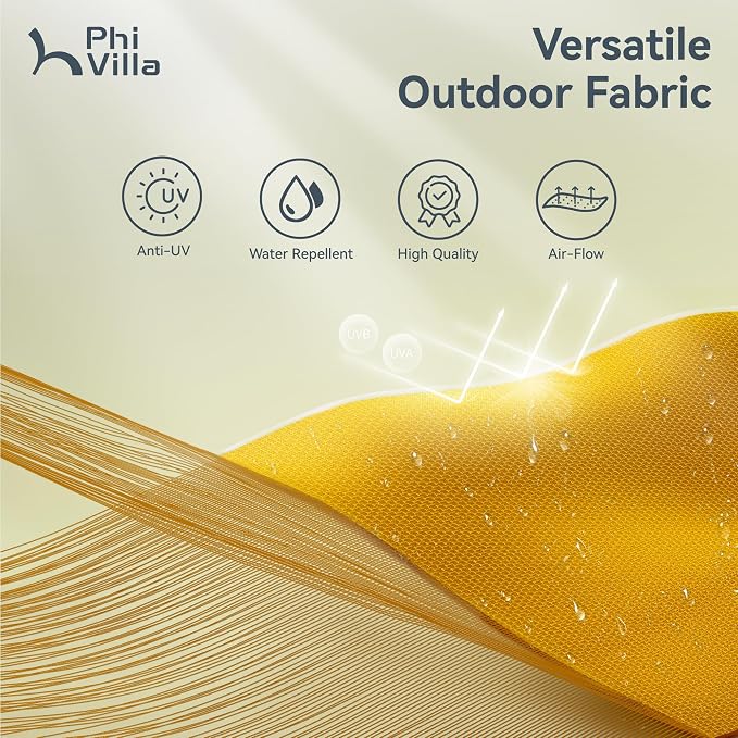 PHI VILLA 15ft Large Patio Umbrellas - Image 6