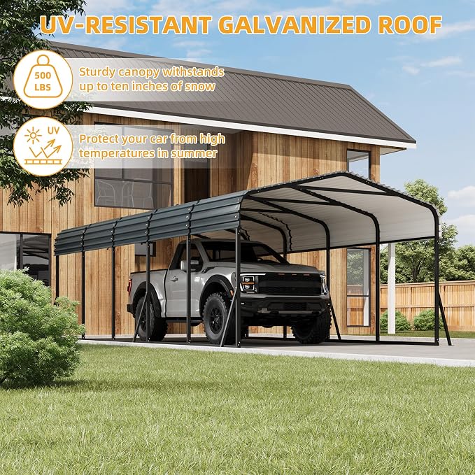 12x24FT Metal Carport Kits - Image 5