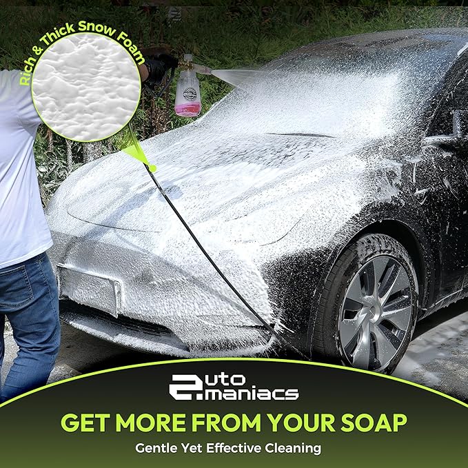 AutoManiacs Foam Cannon for Pressure Washer, Adjustable Car Wash Sprayer - Image 2
