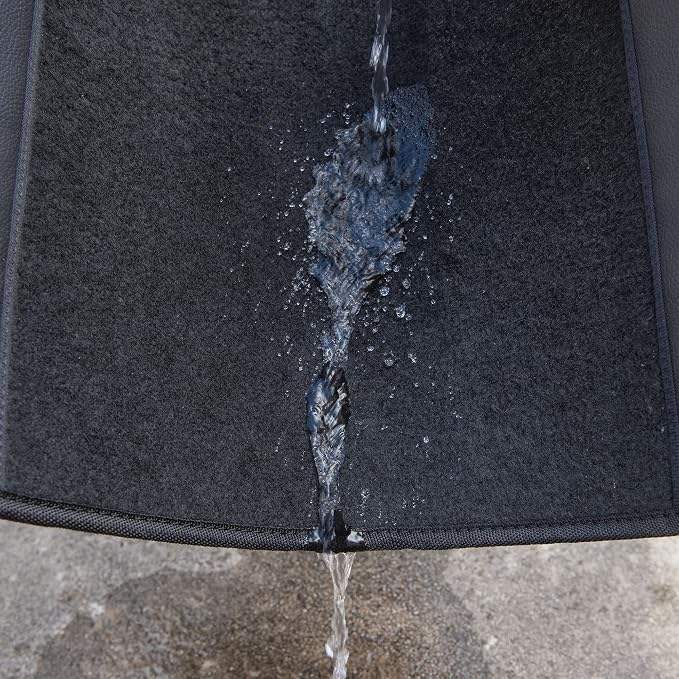 CAR PASS Waterproof Universal Faux Leather 3Row Car Floor Mats, Set of Vehicles - Image 6