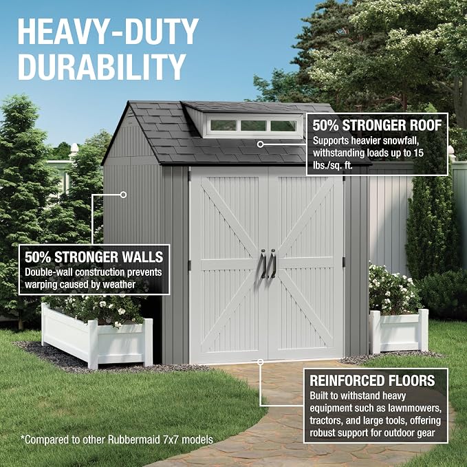 Rubbermaid Resin Outdoor Storage Shed - Image 2