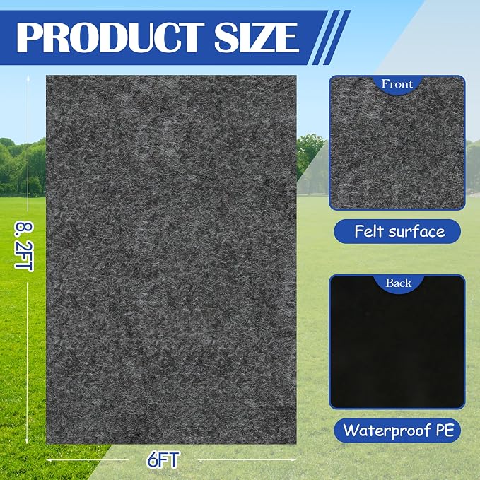 Ogrmar 6 x 8.2 FT Outdoor Storage Shed Mat, Waterproof Storage Shed Flooring Mat - Image 3