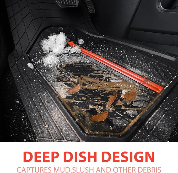 CAR PASS Metal Medium Rubber Floor Mats - Image 8