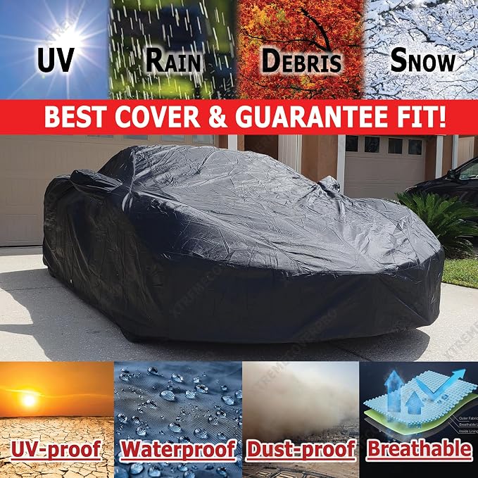 Custom FIT Car Cover fits 2020-2025 Chevy Corvette C8 XTREMECOVERPRO Diamond - Image 3