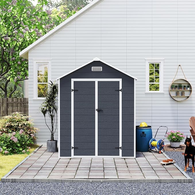 6x6 FT Outdoor Storage Resin Shed - Image 8