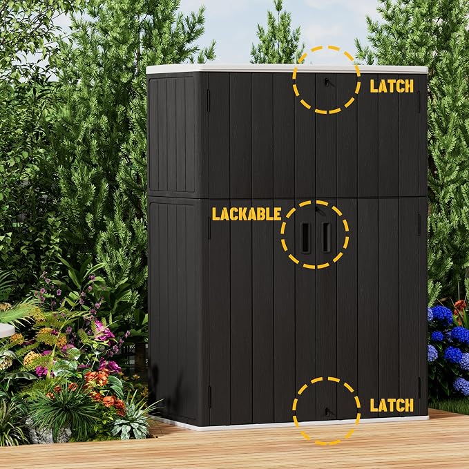 Vertical Outdoor Storage Cabinets, Plastic Sheds&Outdoor Storage - Image 7