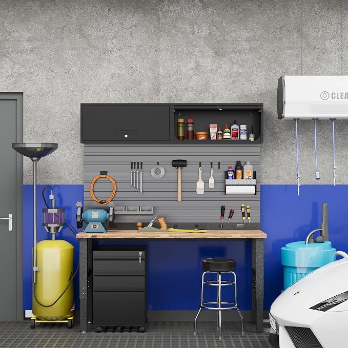 Metal Storage Cabinet Black Wall Cabinets - Image 2