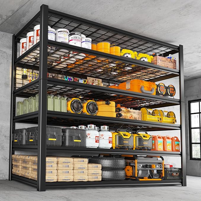 REIBII 84" H Garage Shelving, 6-Tier Storage Shelves Heavy Duty Loads 3500LBS - Image 9