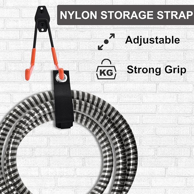 QUELIEN 4 Pack Garage Wall Hooks, 2 Large 7.5 in & 2 Small 2.5 in Heavy-Duty - Image 7