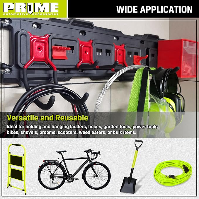 PR1ME Garage Hook, 1 Pack Heavy Duty Garage Wall Mount Hook, C Utility Garage - Image 7