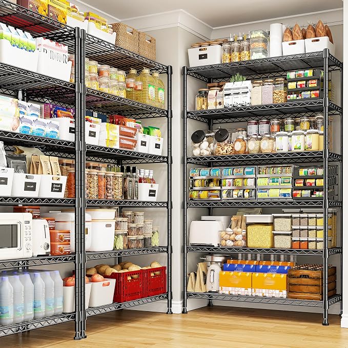 REIBII 71" H Storage Shelves 6 Tier Wire Shelving Unit 1200LBS Metal Shelves - Image 2
