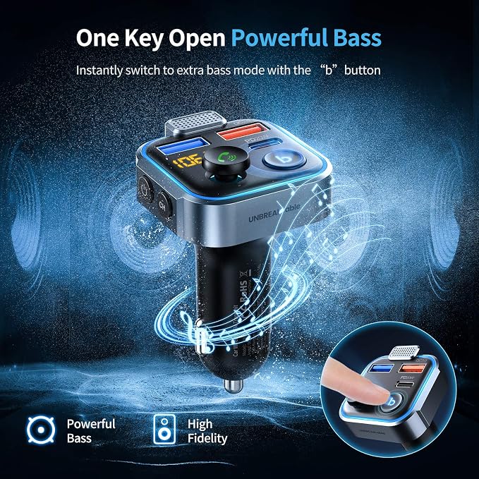 UNBREAKcable Bluetooth 5.3 FM Transmitter - Image 8