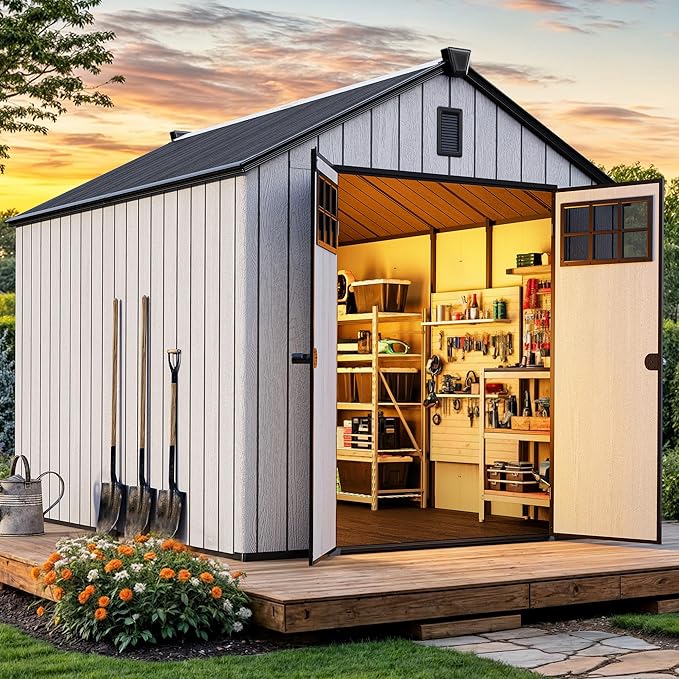 YITAHOME 8x10 FT Outdoor Storage Shed - Image 2