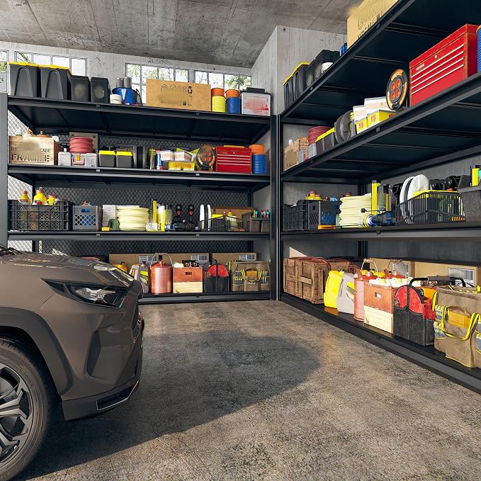 REIBII 60" W Garage Shelving Heavy Duty 2650LBS Storage Shelves Metal Shelving - Image 7