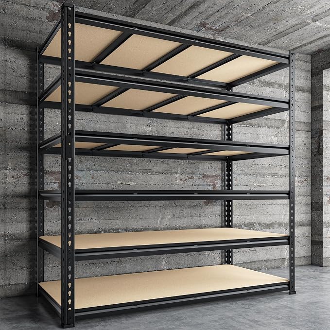 55" W Storage Shelves, 3060LBS Garage Shelving Heavy Duty, 6-Tier Heavy Duty - Image 8