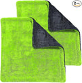2-Pack Car Drying Towels, 1400 GSM High Absorbent Edgeless Streak Free Car Wash by YeewayVeh