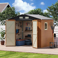 8x6FT Outdoor Storage Shed, Metal Garden Shed by Unknown