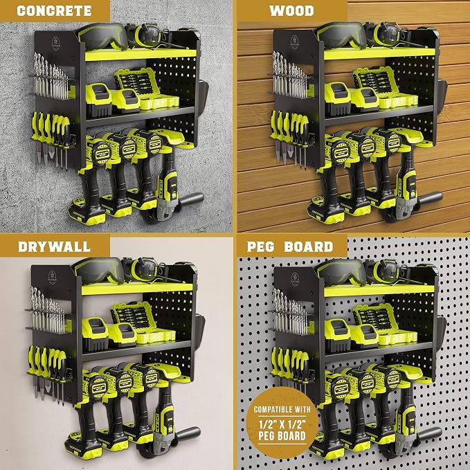 Heavy-Duty Metal Tool Storage Rack - Image 5
