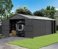 Domi 12x15FT Outdoor Metal Garage Shed, Extra Large Carport by domioutdoorliving