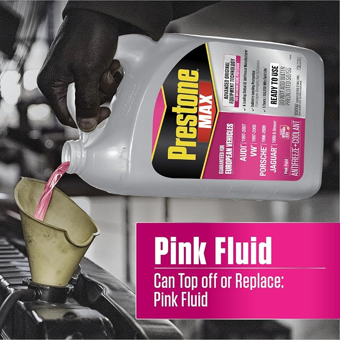 Prestone MAX Euro Pink 50/50 Antifreeze Automotive Coolant, Pack of One - Image 5