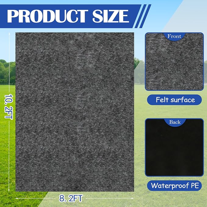 Ogrmar 8.2 x 10.2 FT Outdoor Storage Shed Mat, Waterproof Storage Shed Flooring - Image 3