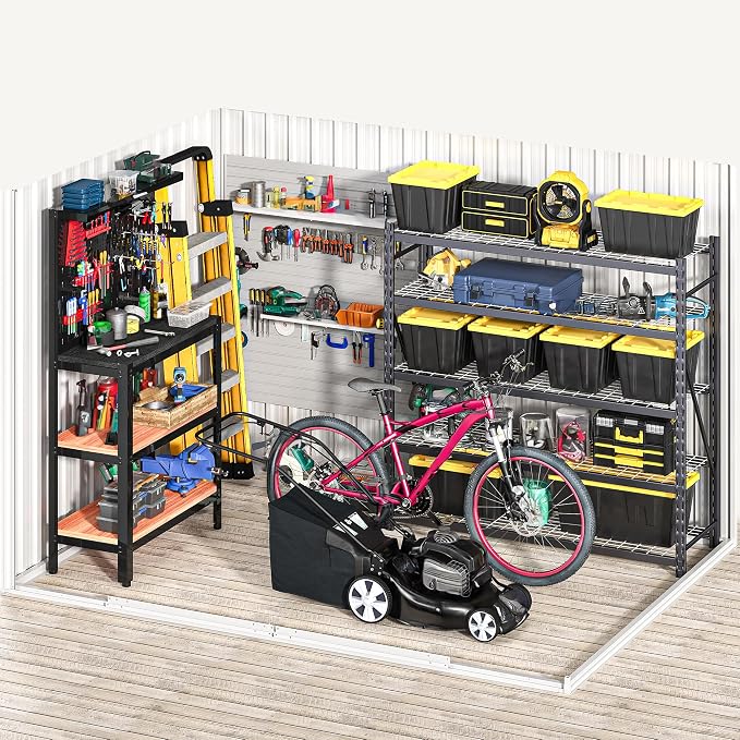 DWVO 8x6ft Metal Outdoor Storage Shed, Waterproof Tool Shed Heavy-Duty Storage - Image 7