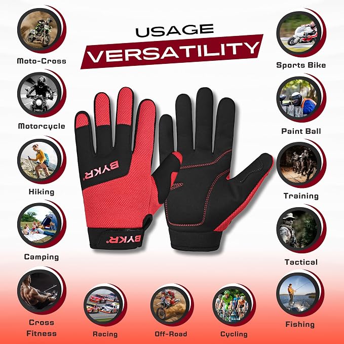 BYKR All-Weather Motorcycle Gloves - Image 3