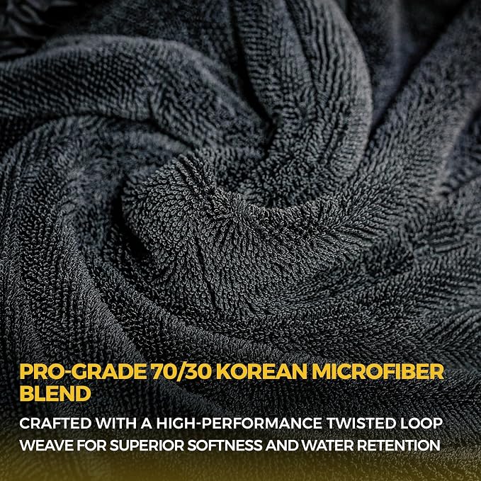 The Giant Giant 24"x36" Car Drying Towel – Ultra Absorbent 1200 GSM Twisted - Image 4