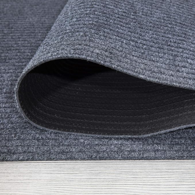 Ottomanson 5' x 6'6" Mud Mat Area Rug Scraper Carpet - Image 9